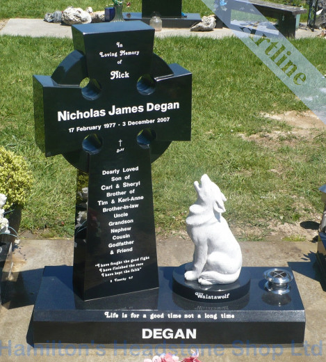 Granite Cross Memorial Headstone