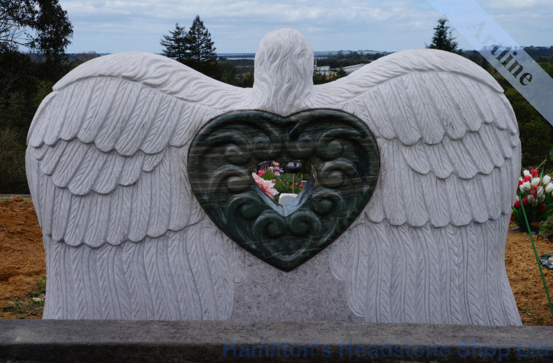 Angel Wings Headstone