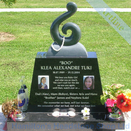 Koru memorial Headstone