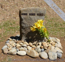 New Zealand Rock Headstone